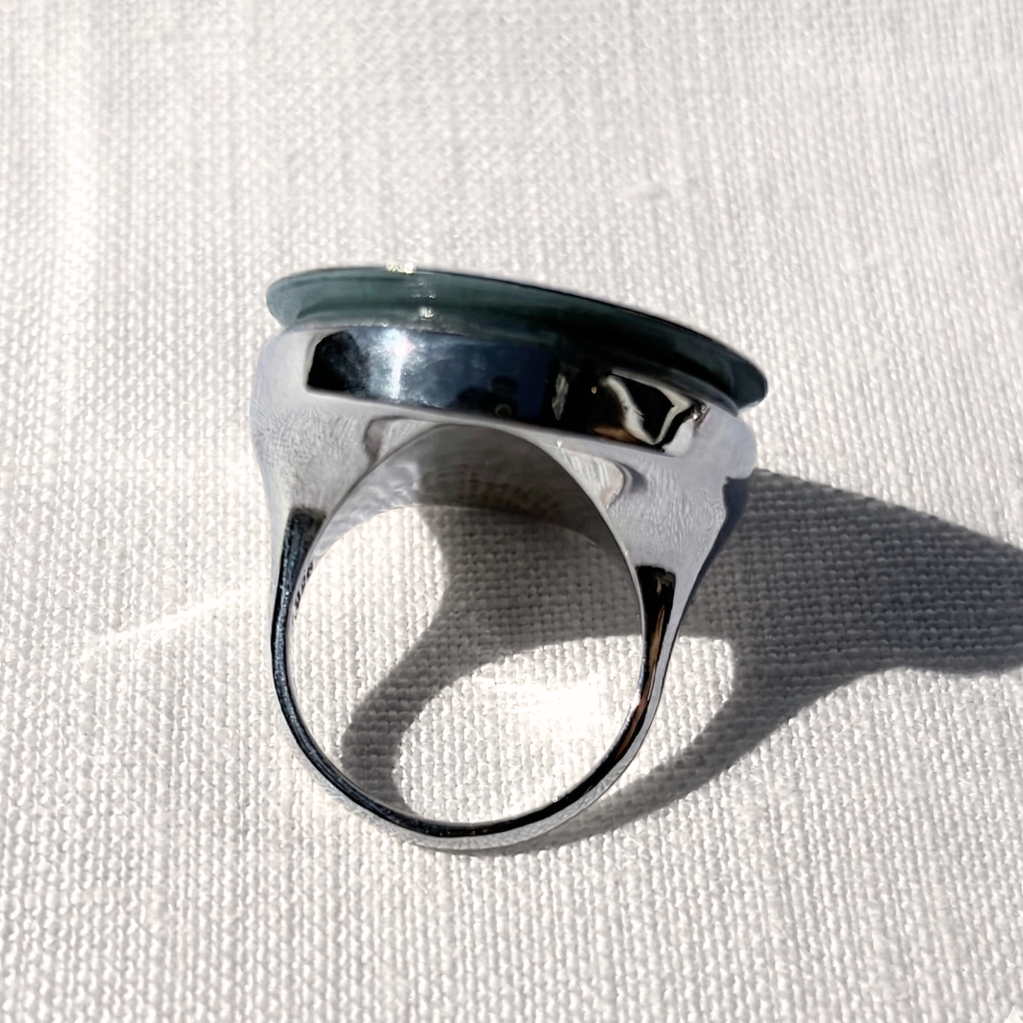 70's signet ring - Powder Blue