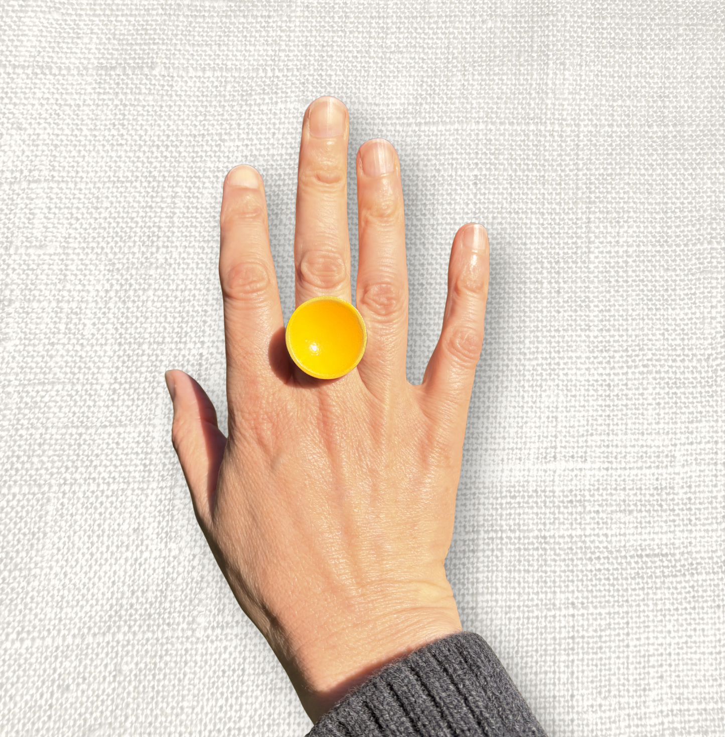 70's signet ring - Bloom Yellow