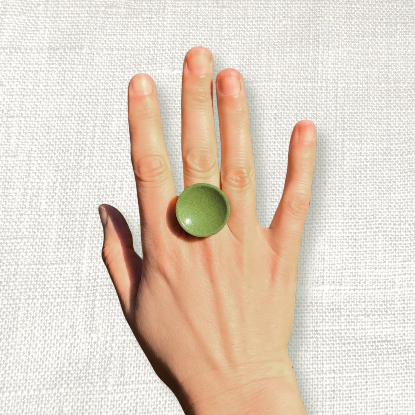 70's signet ring - Retro Avocado