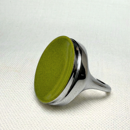 70's signet ring - Retro Avocado