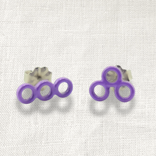 Left right studs - Lavender