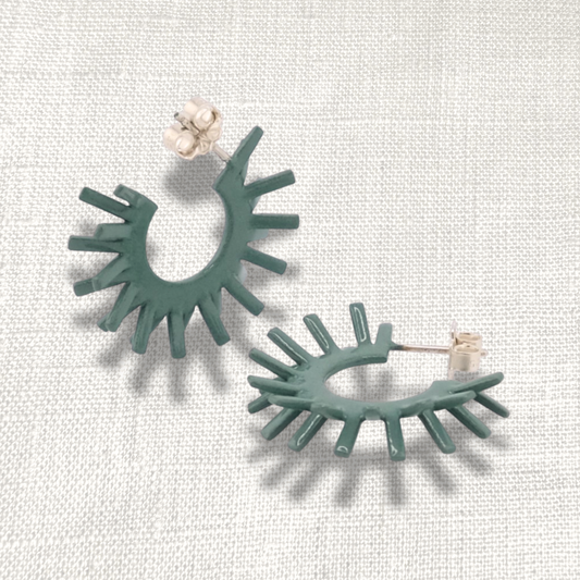 Spike earring's - Quality Green