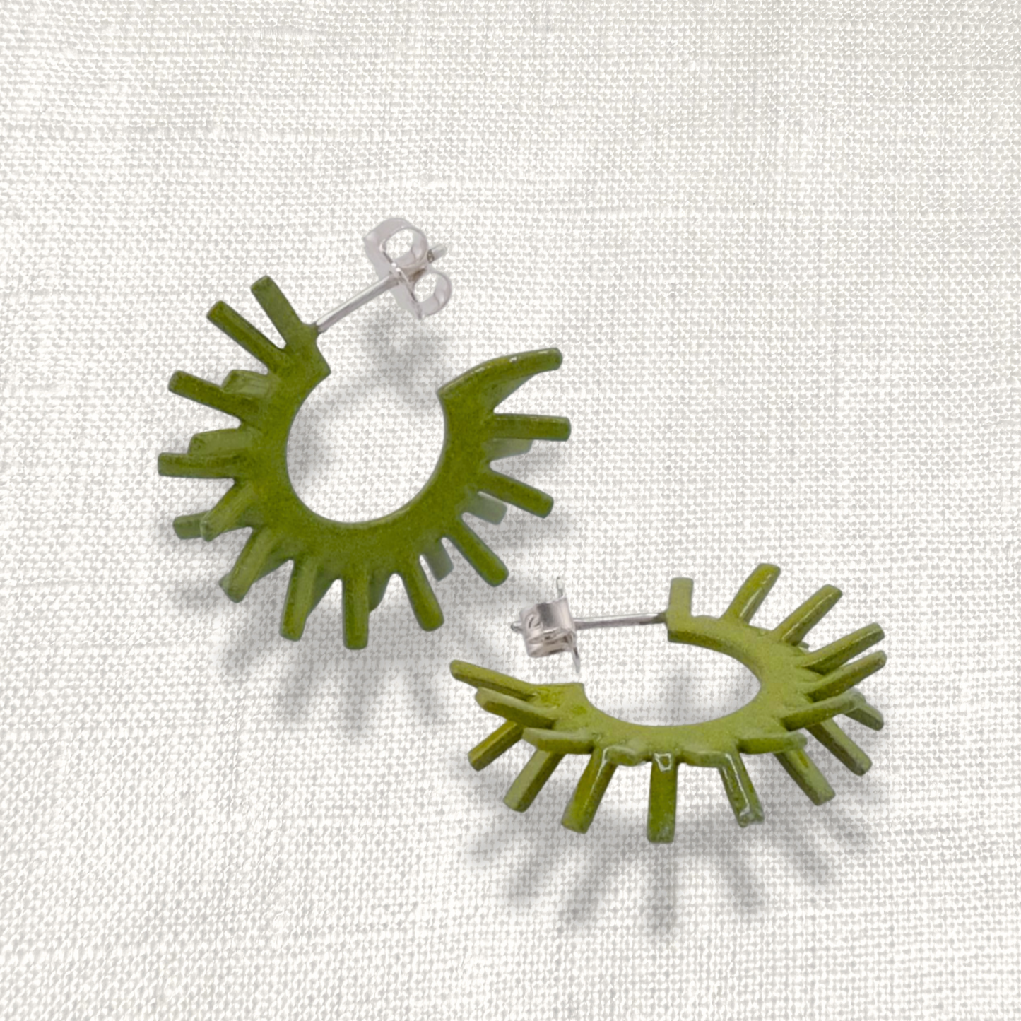 Spike earring's - Retro Avocado