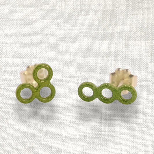 Left right studs - Retro Avocado
