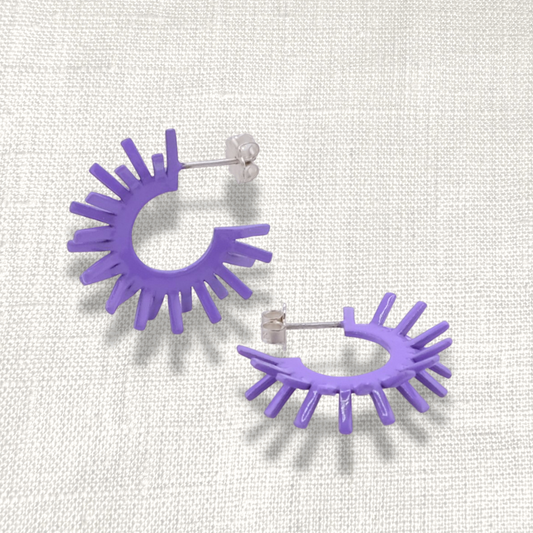 Spike earring's - lavender