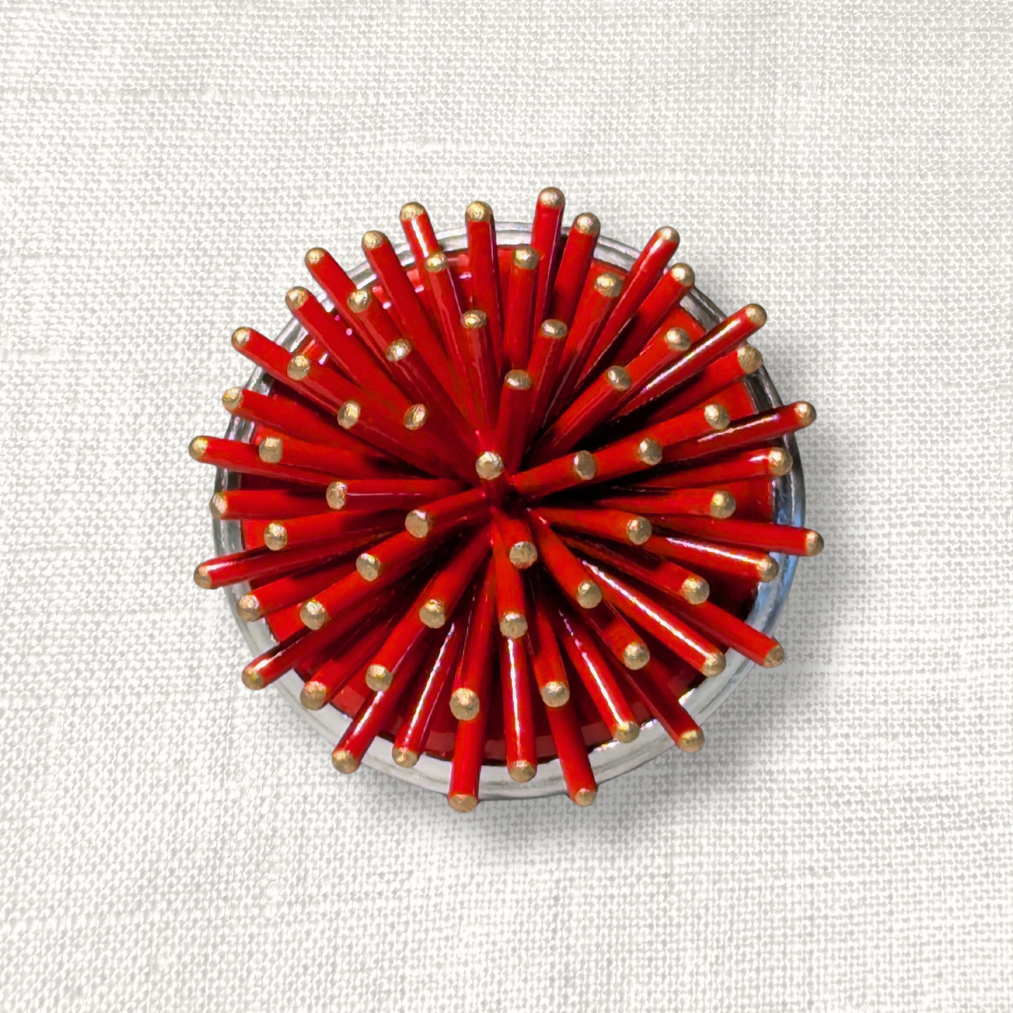 Spike ring - Red