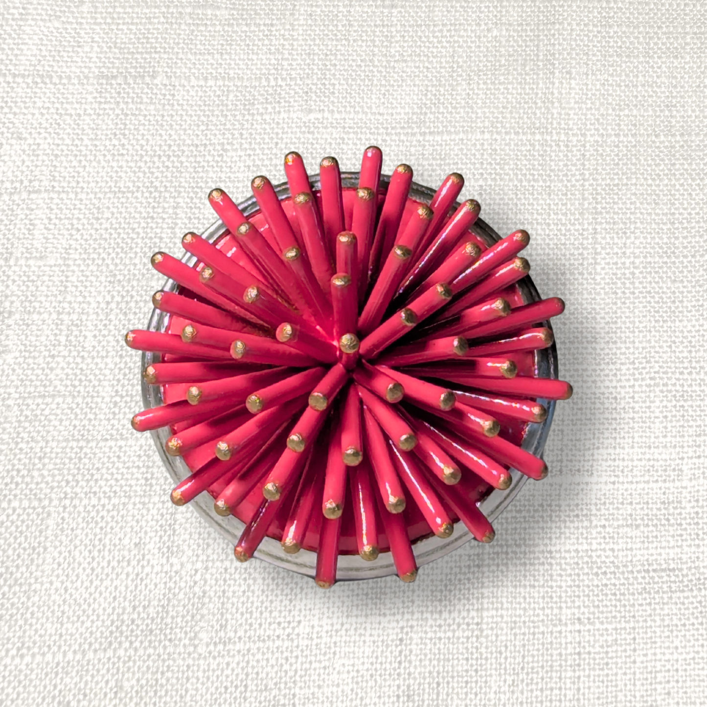 Spike ring - Hot pink