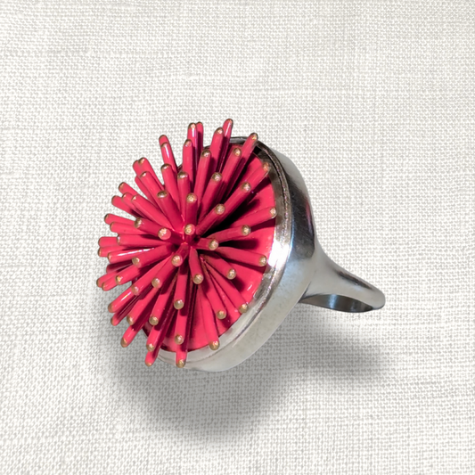 Spike ring - Hot pink